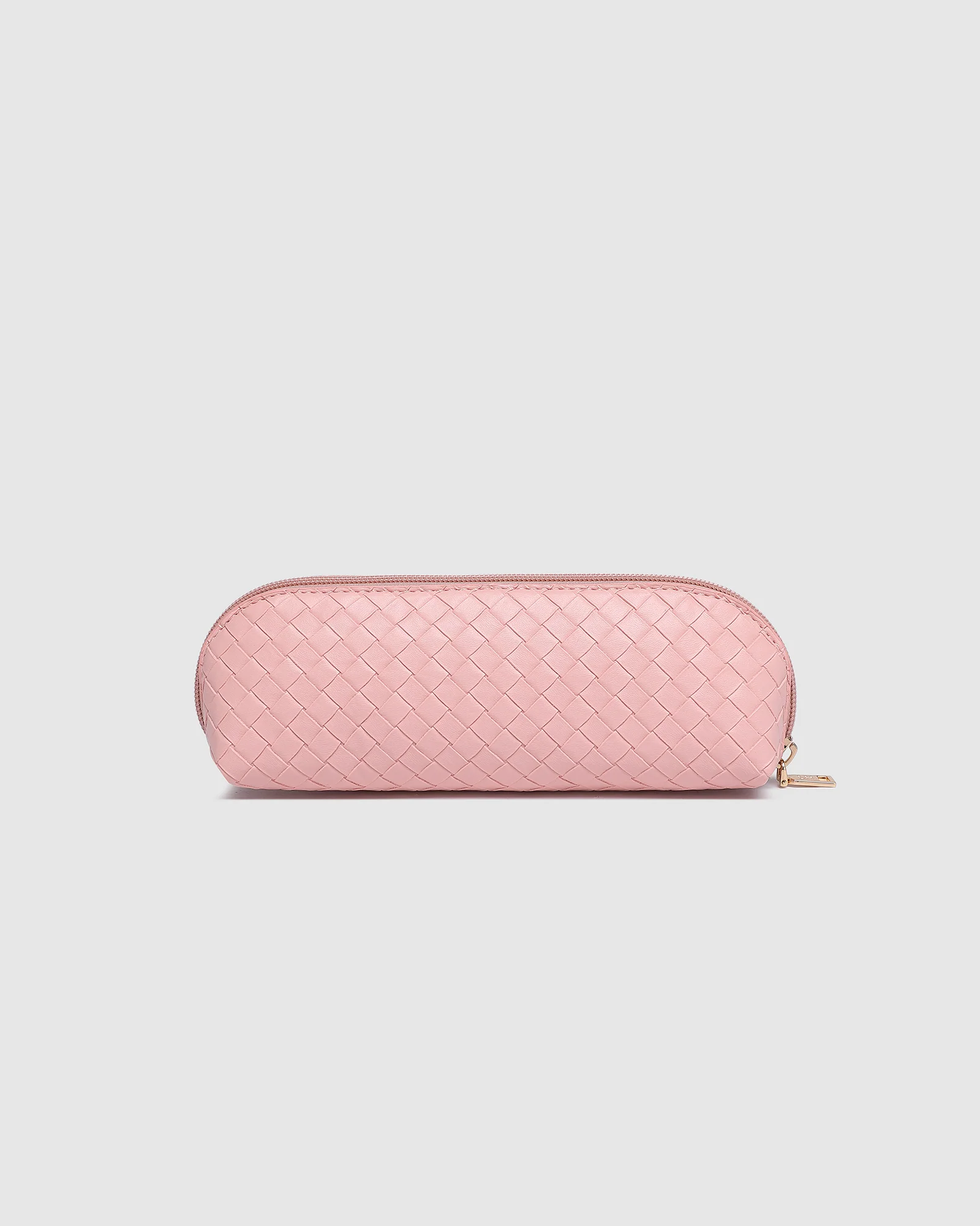 Jayne Woven Makeup Bag - Pink - Image 4