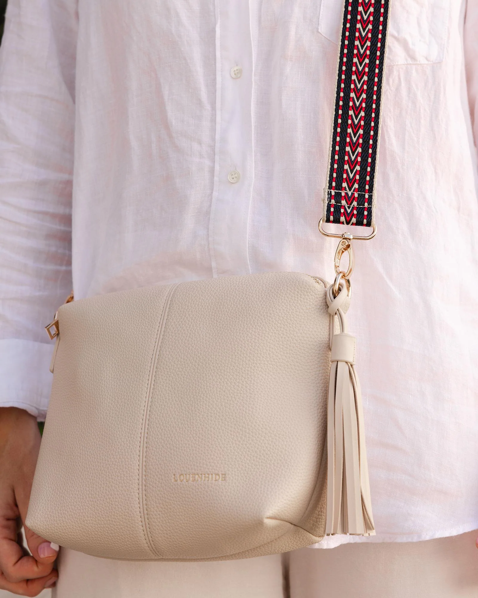 Kasey Crossbody Bag - Linen - Image 8