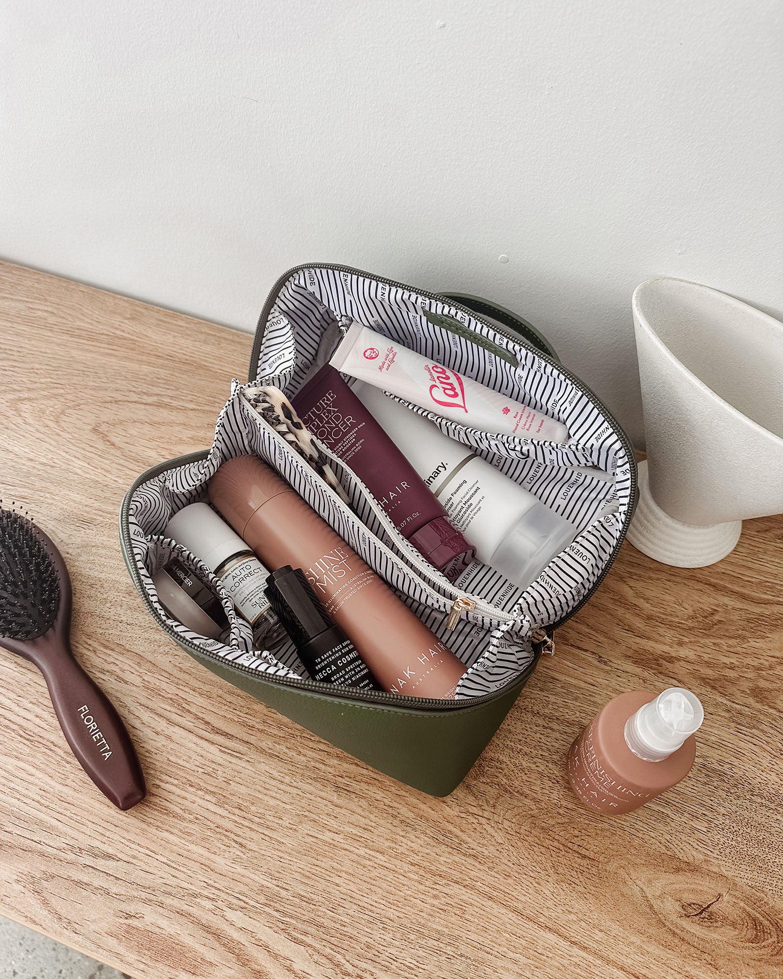 Mary Cosmetic Bag - Olive - Image 2