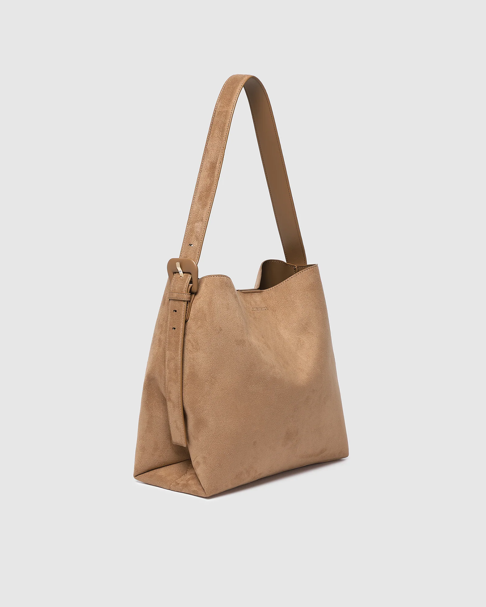 Peyton Suedette Shoulder Bag - Honey - Image 3