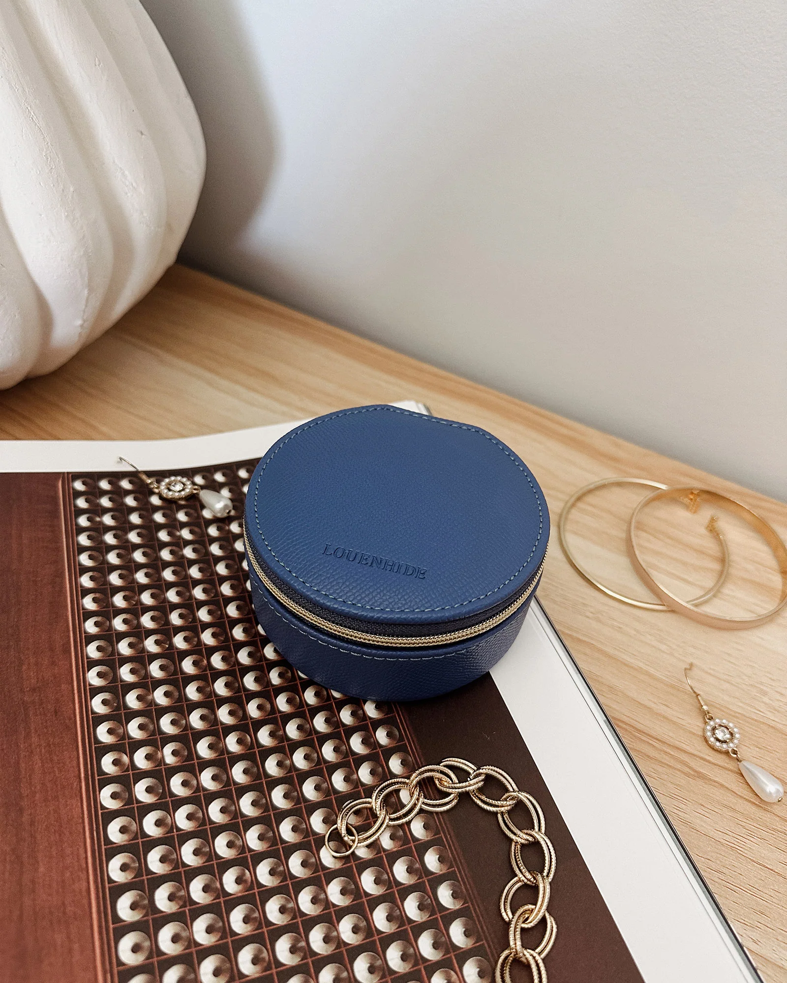 Sisco Jewellery Box - Steel Blue - Image 6
