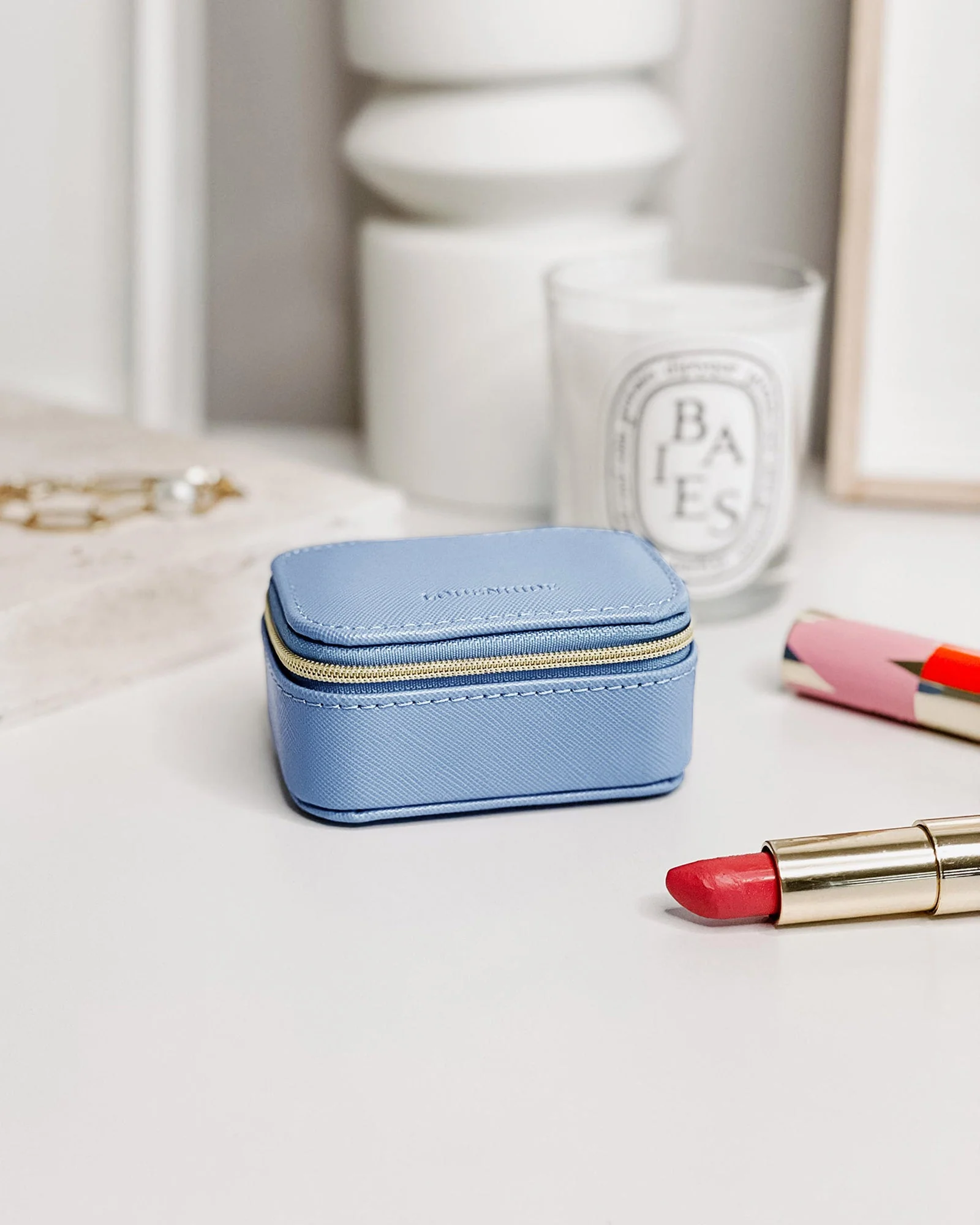 Suzie Jewellery Box - Cloudy Blue