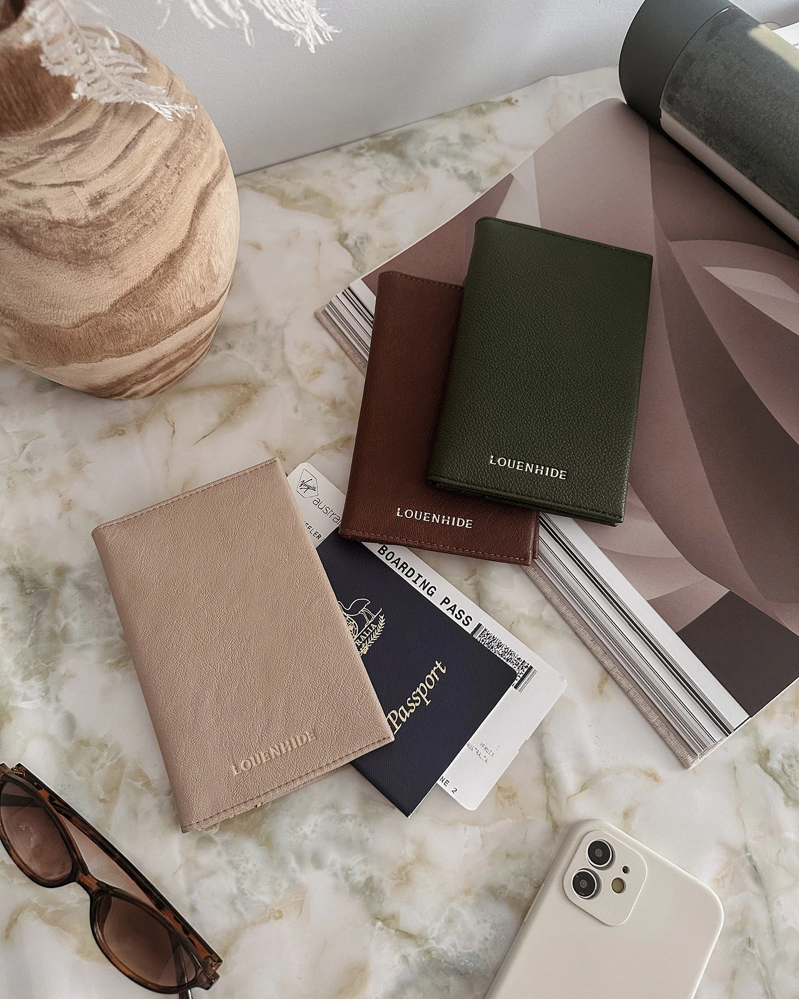 Venice Passport Holder - Saddle Cognac - Image 2