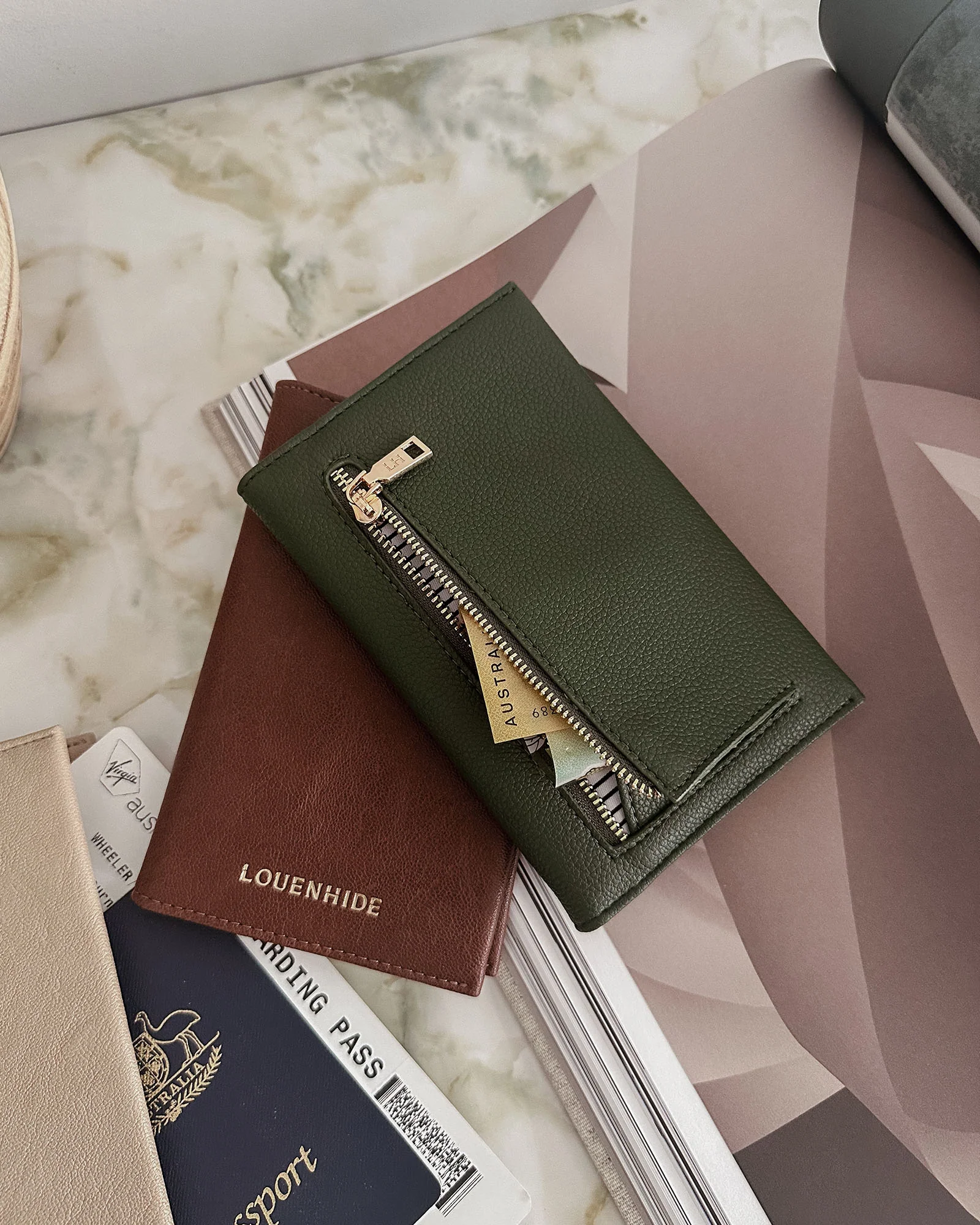 Venice Passport Holder - Saddle Cognac - Image 6
